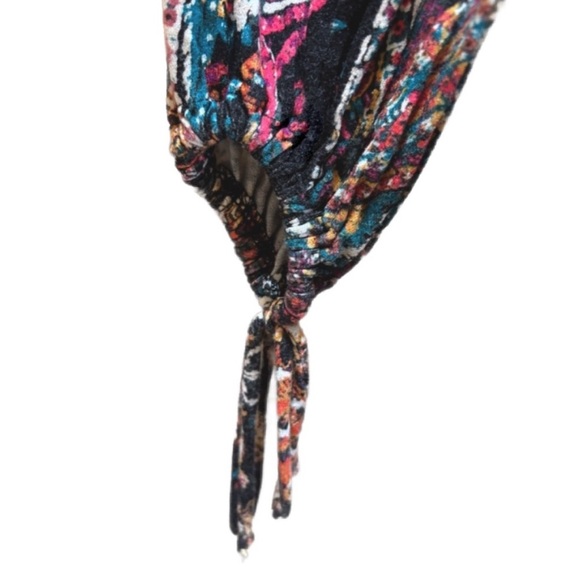 Free People “All Dolled Up” Paisley Mini Dress Open Back XS - Picture 9 of 9